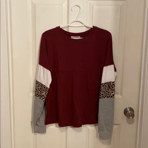 Maroon shirt